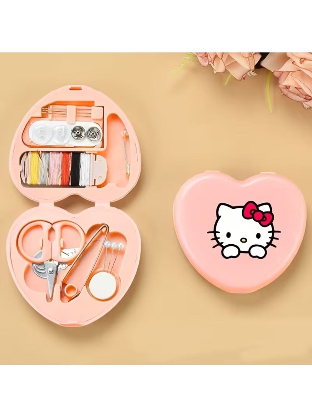 #6854 Hello Kitty Travel Sewing Kit - Pink or Blue